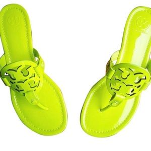 ISO TORY BURCH LIME GREEN MILLER SIZE 8